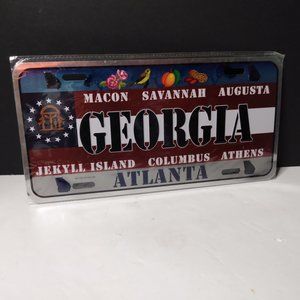 Dimension 9 Home Decorative Plate/Metal Tin Sign Georgia